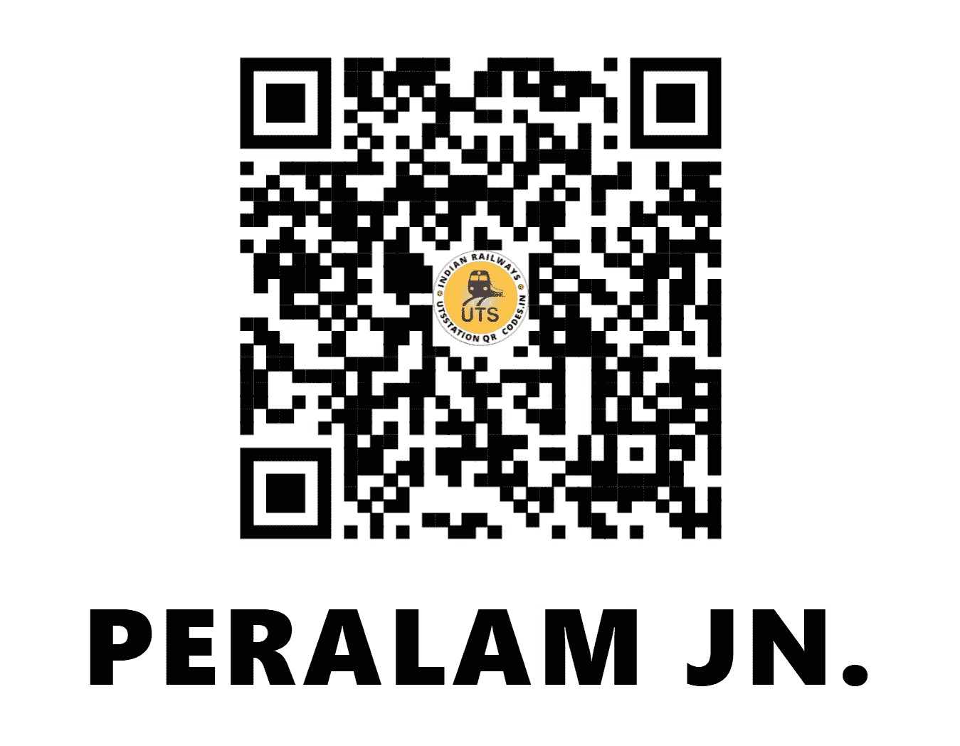 UTS QR Code for PERALAM JN. - PEM - SR (TAMIL NADU)